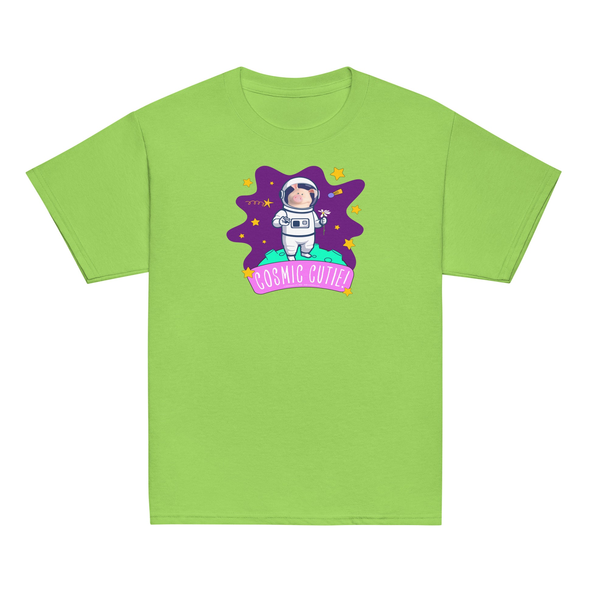 Masha and the Bear Friends Cosmic Cutie! Youth classic tee Lime T-SHIRT