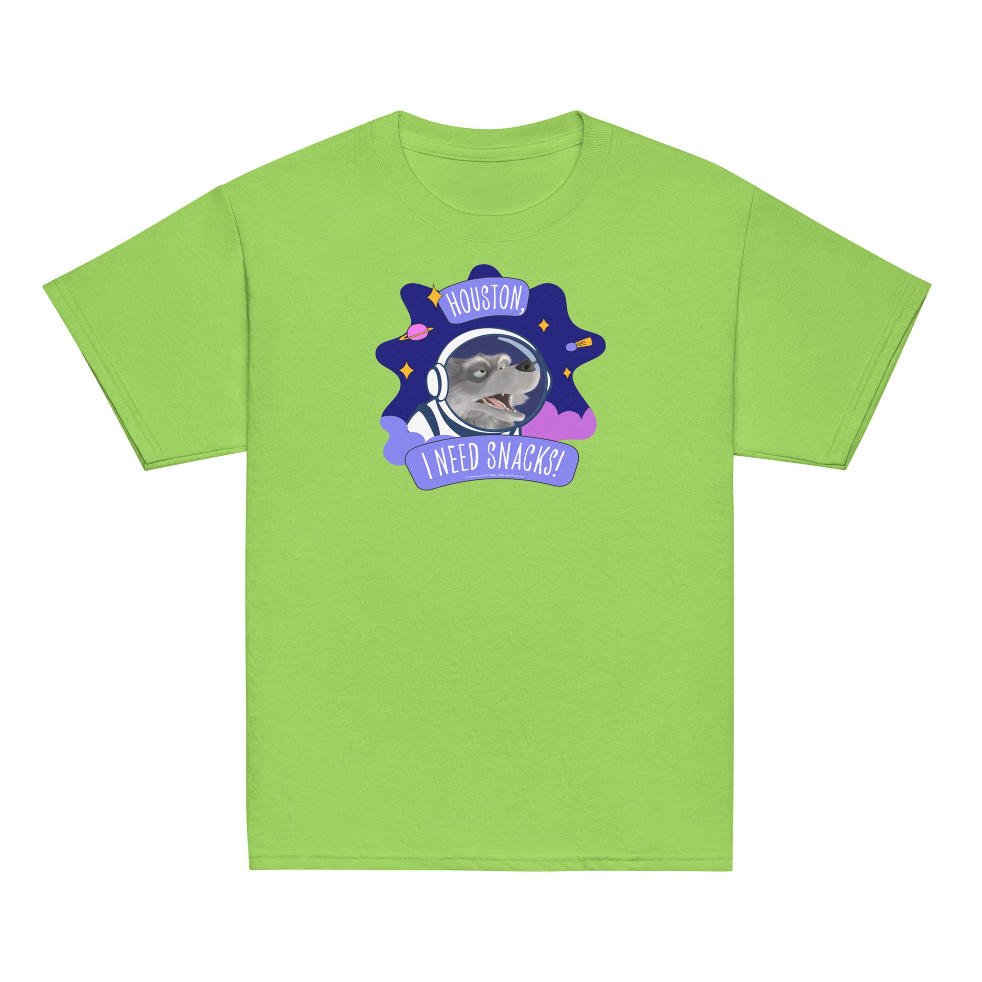 Masha and the Bear Friends I Need Snacks! Youth classic tee Lime T-SHIRT