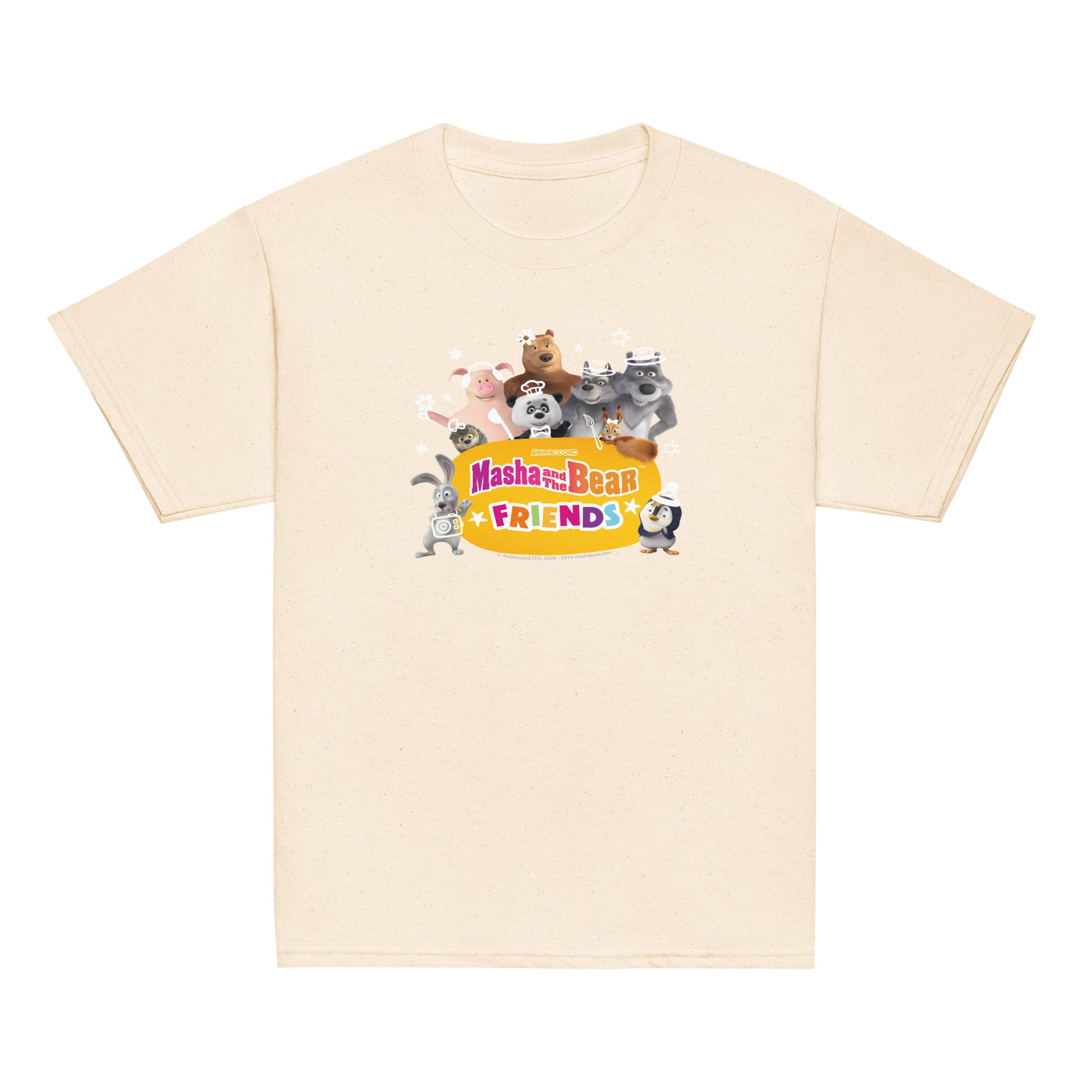 Masha and the Bear Friends Group Photo Youth classic tee Natural T-SHIRT