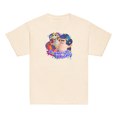 Masha and the Bear Friends Born To Be Bright! Youth classic tee Natural T-SHIRT