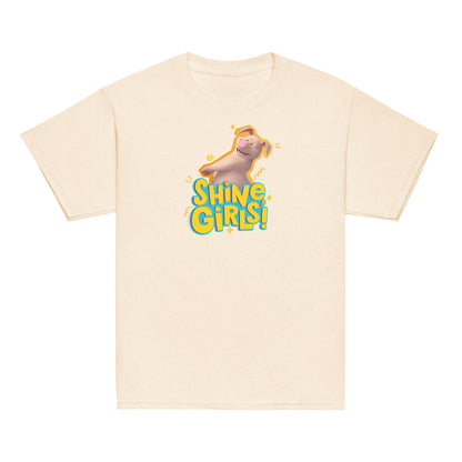 Masha and the Bear Friends Shine Girls! Youth classic tee Natural T-SHIRT
