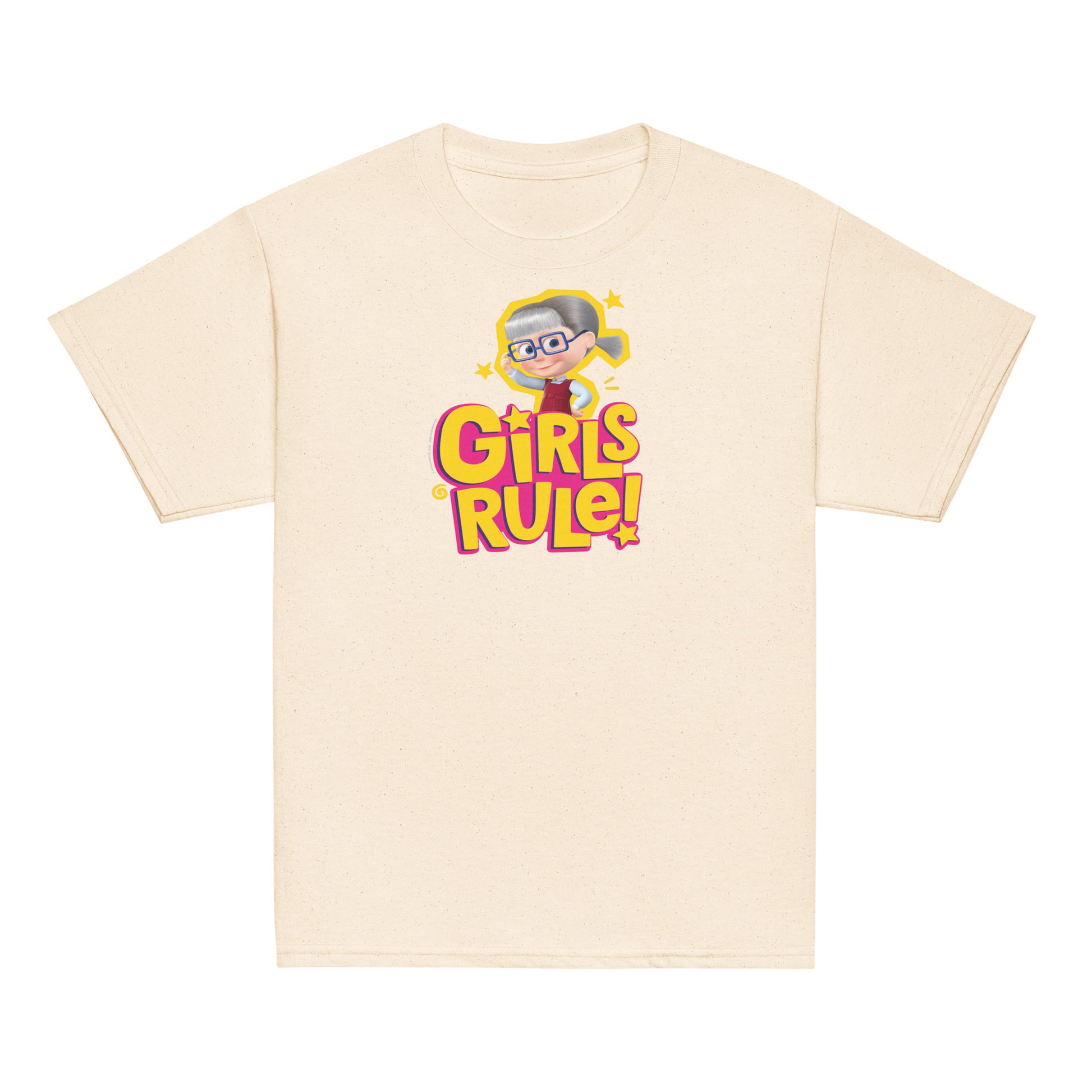 Masha and the Bear Friends Girls Rule! Youth classic tee Natural T-SHIRT