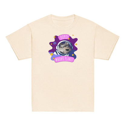 Masha and the Bear Friends Wrong Planet Youth classic tee Natural T-SHIRT