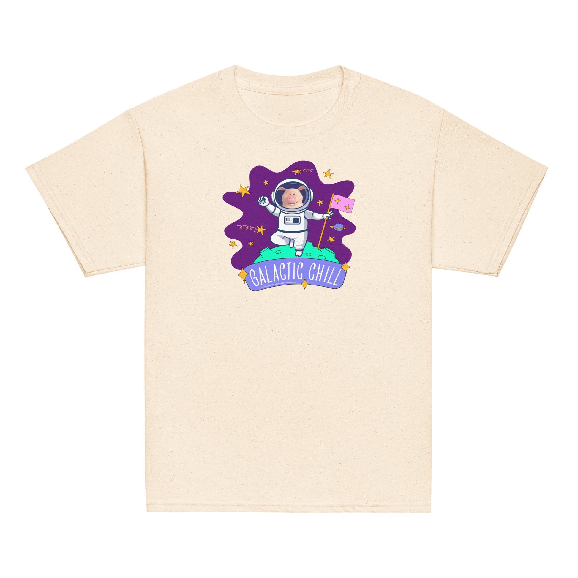 Masha and the Bear Friends Galactic Chill Youth classic tee Natural T-SHIRT