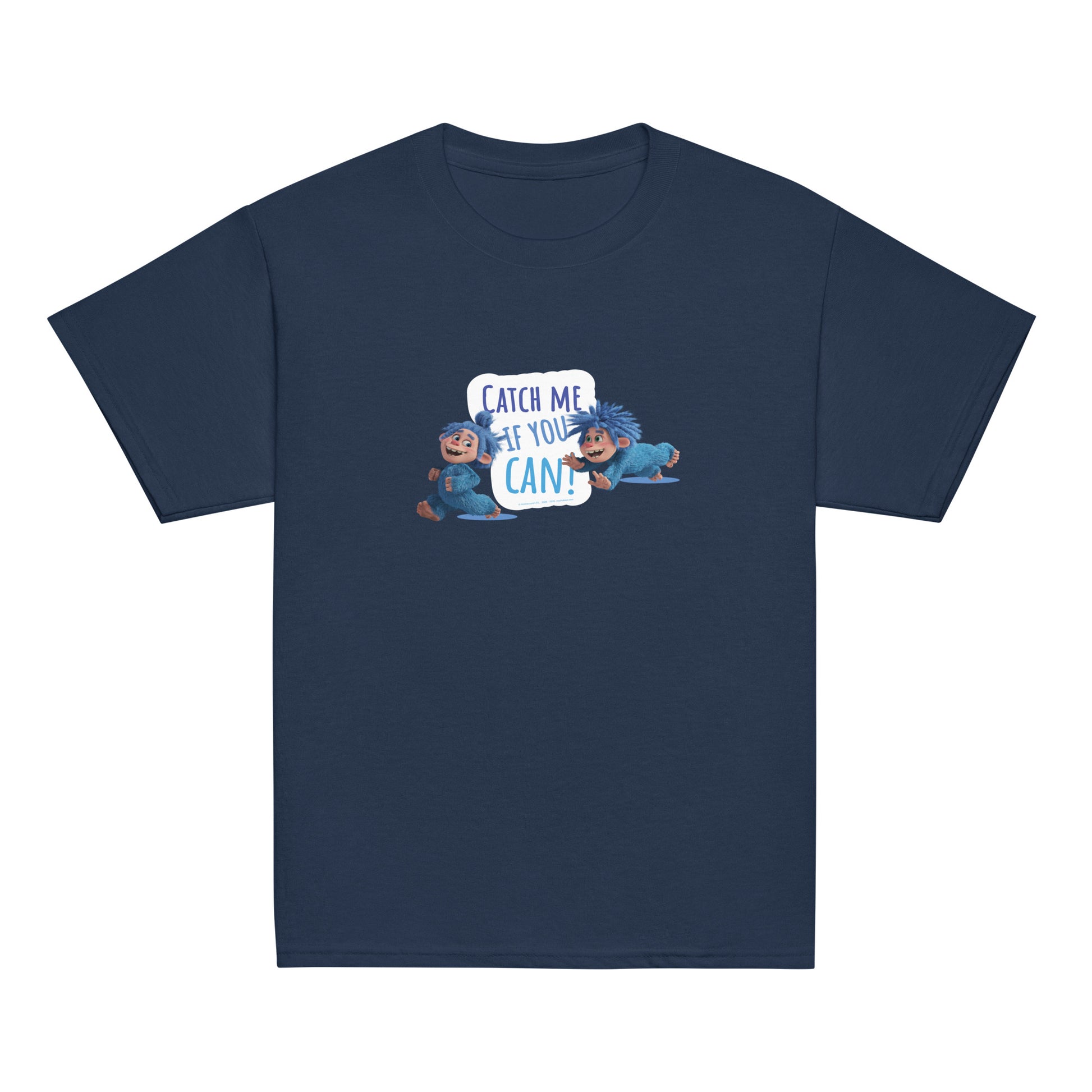 Masha and the Bear Friends Catch Me! Youth classic tee Navy T-SHIRT