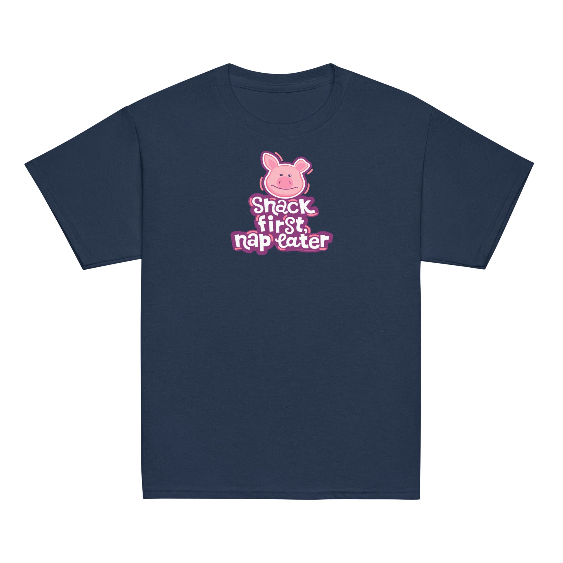 Masha and the Bear Friends Snack First Youth classic tee Navy T-SHIRT