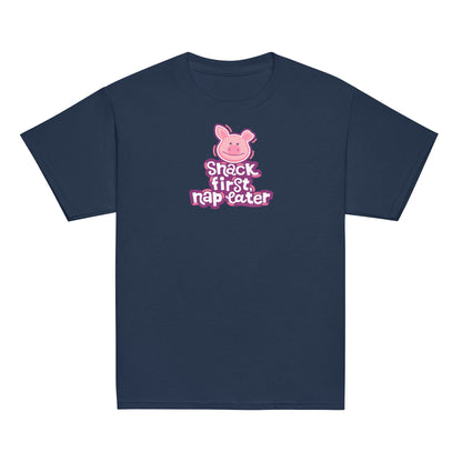 Masha and the Bear Friends Snack First Youth classic tee Navy T-SHIRT