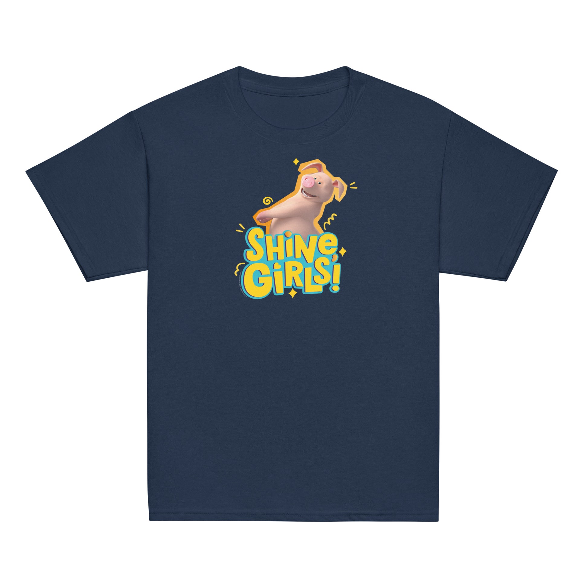 Masha and the Bear Friends Shine Girls! Youth classic tee Navy T-SHIRT