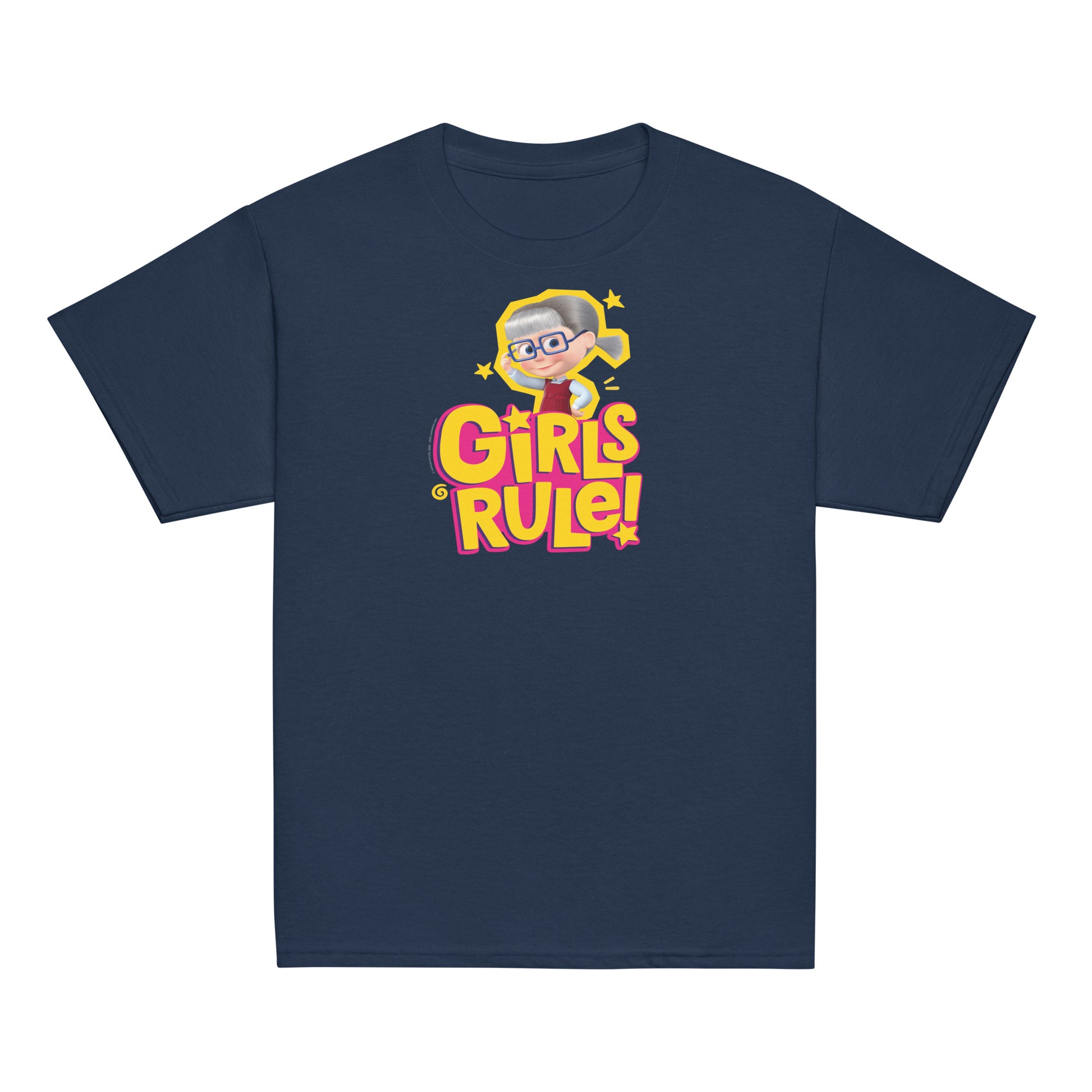 Masha and the Bear Friends Girls Rule! Youth classic tee Navy T-SHIRT