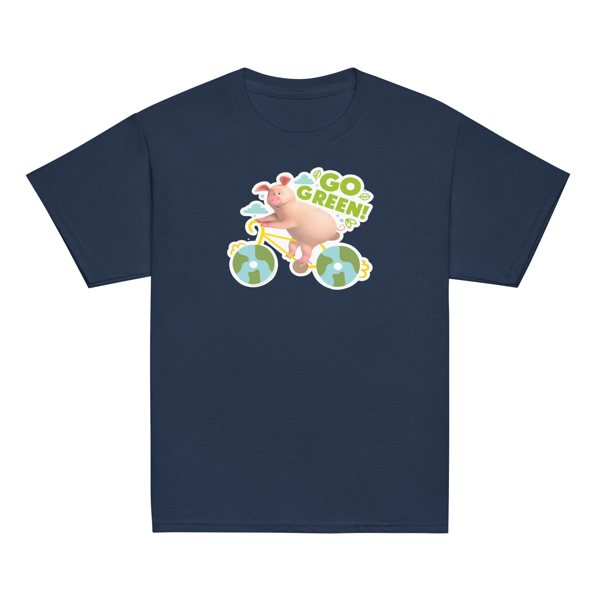 Masha and the Bear Friends Go Green! Youth classic tee Navy T-SHIRT