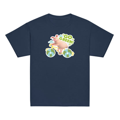 Masha and the Bear Friends Go Green! Youth classic tee Navy T-SHIRT