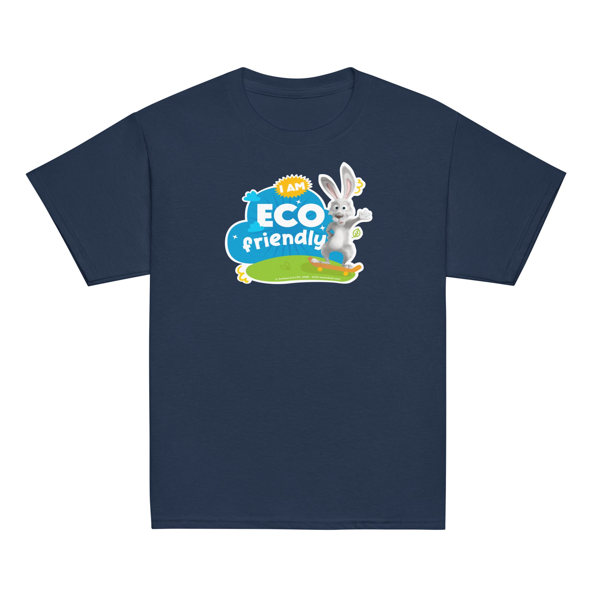 Masha and the Bear Friends Eco Friendly Youth classic tee Navy T-SHIRT