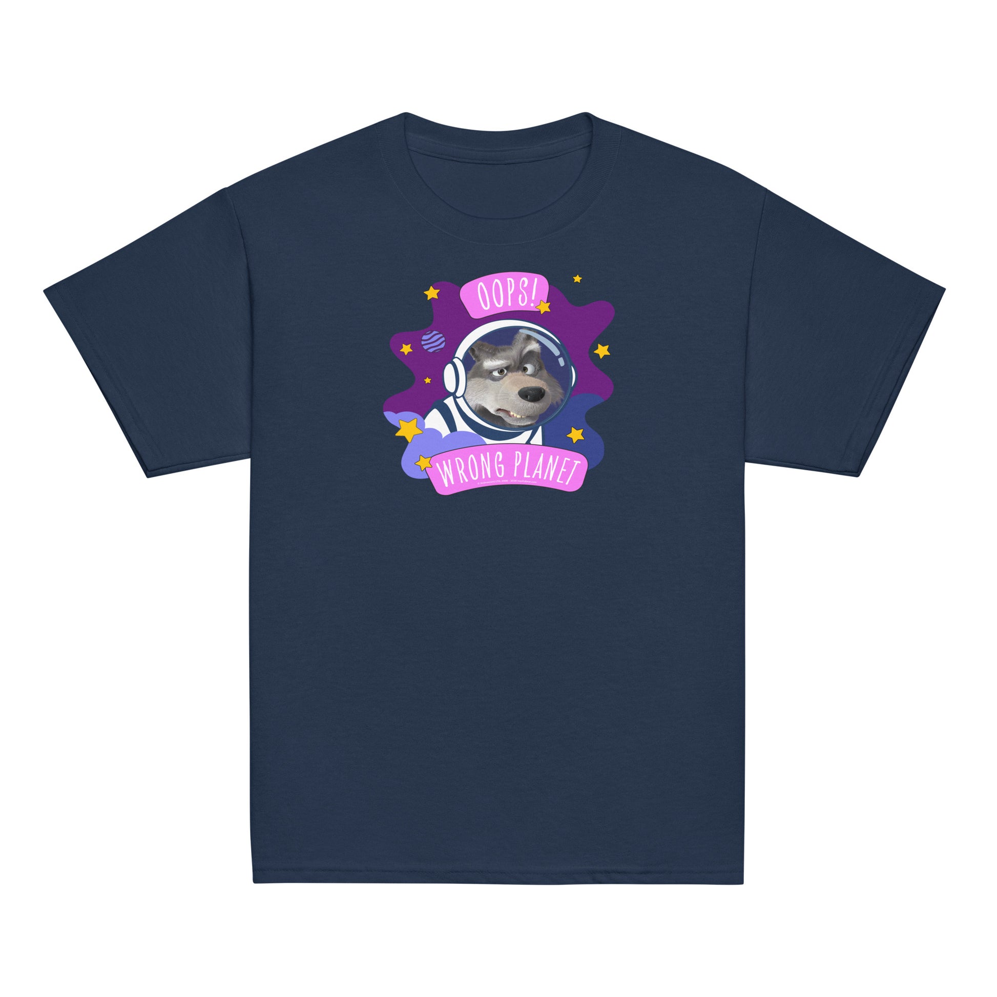 Masha and the Bear Friends Wrong Planet Youth classic tee Navy T-SHIRT