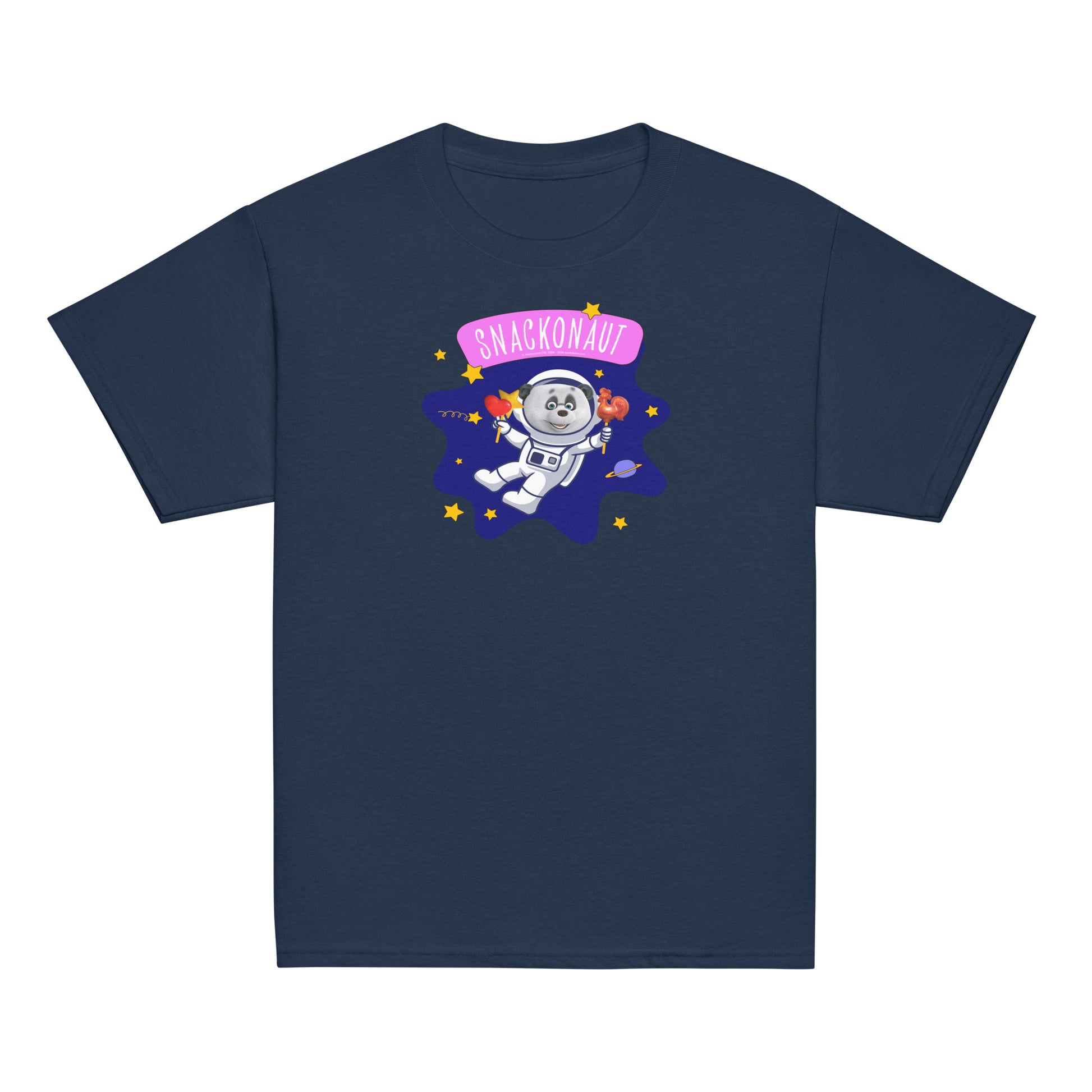 Masha and the Bear Friends Snackonaut Youth classic tee Navy T-SHIRT