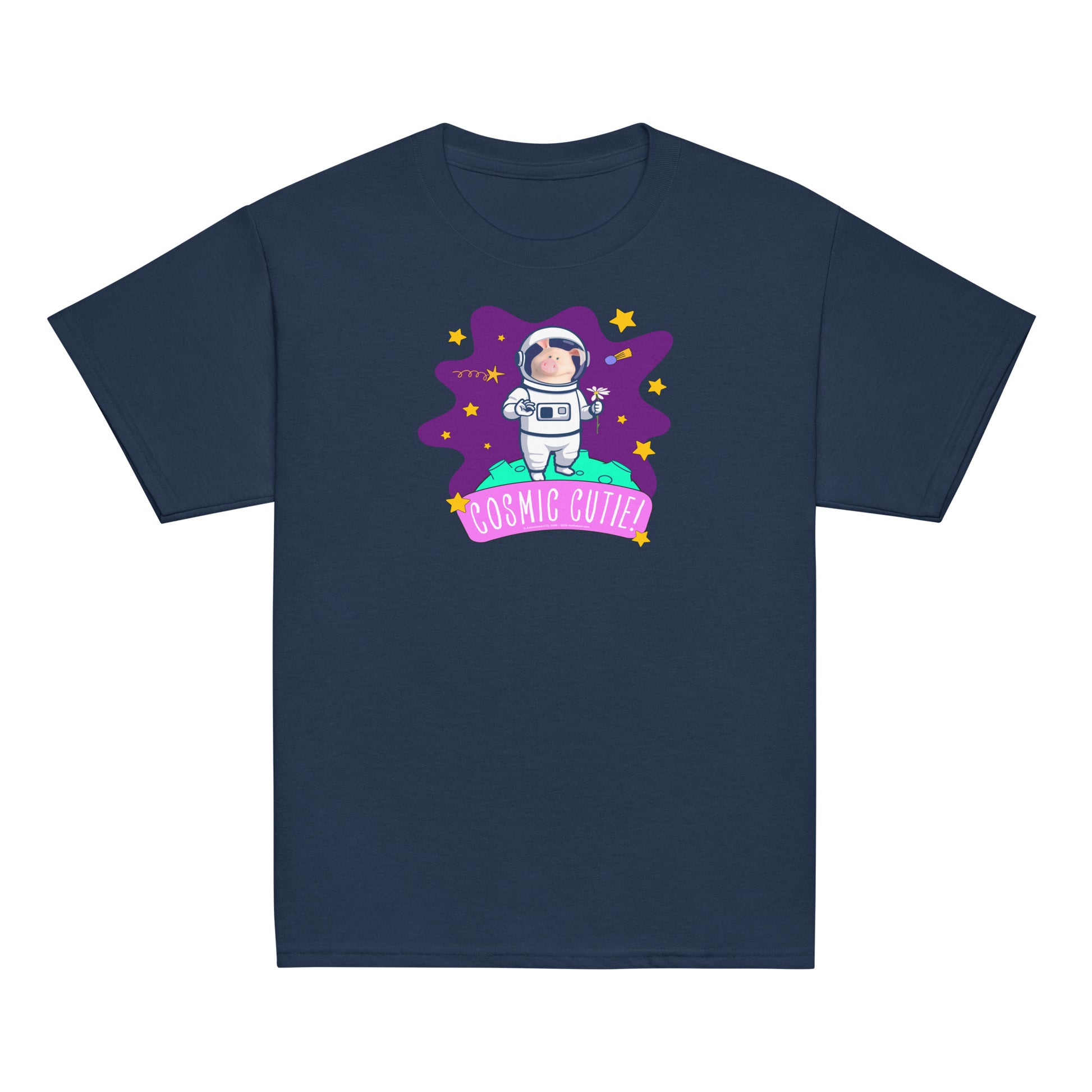Masha and the Bear Friends Cosmic Cutie! Youth classic tee Navy T-SHIRT