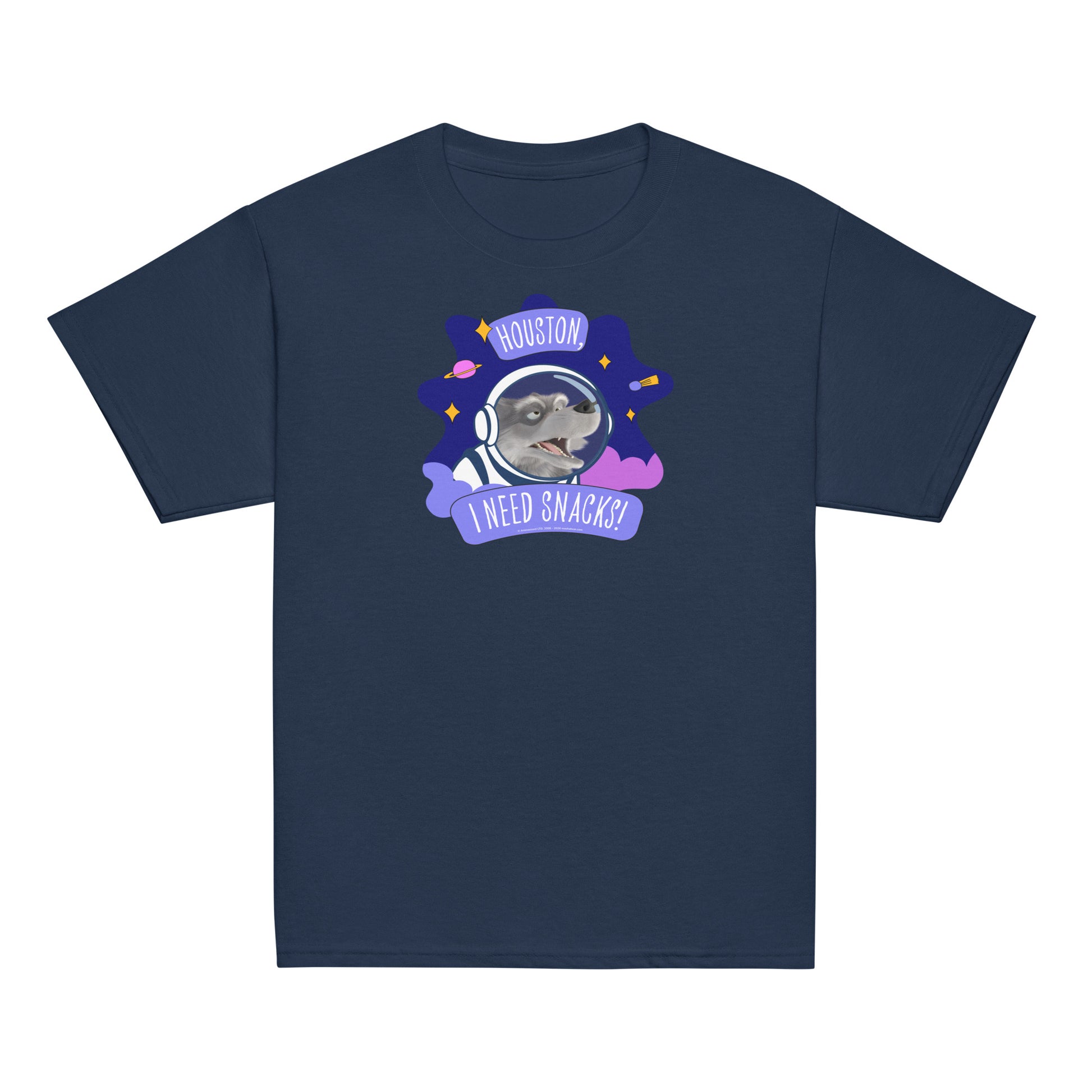 Masha and the Bear Friends I Need Snacks! Youth classic tee Navy T-SHIRT