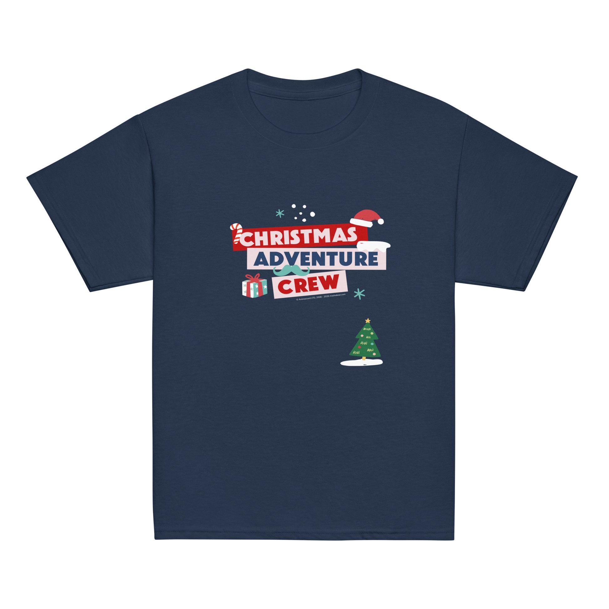 Masha and the Bear Friends Christmas Adventure Crew Youth classic tee XL T-SHIRT