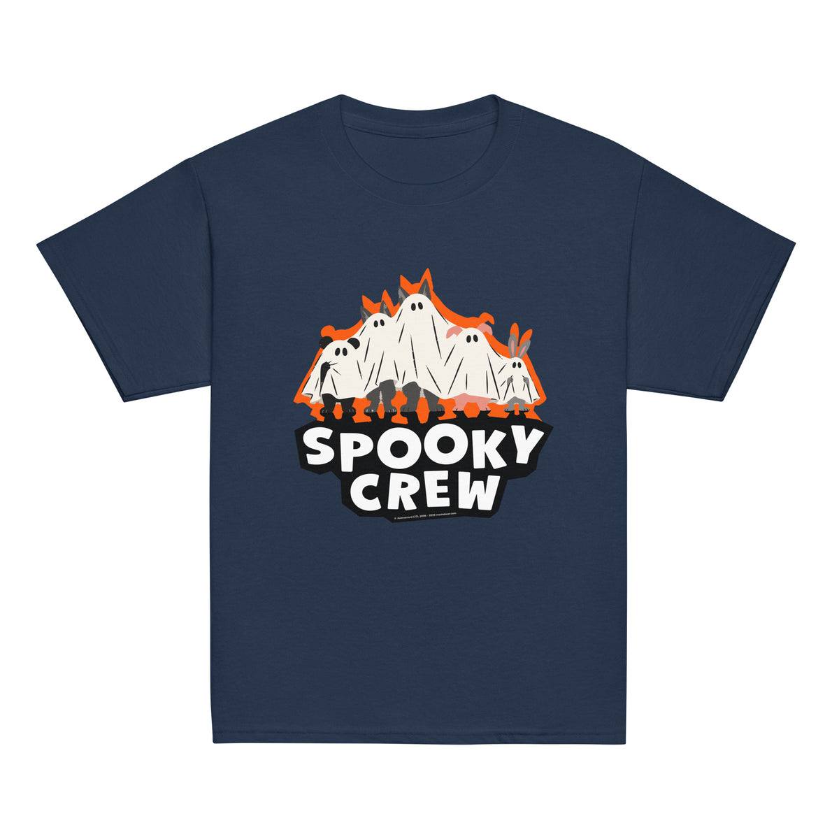 Masha and the Bear Friends Spooky Crew Youth classic tee Navy T-SHIRT