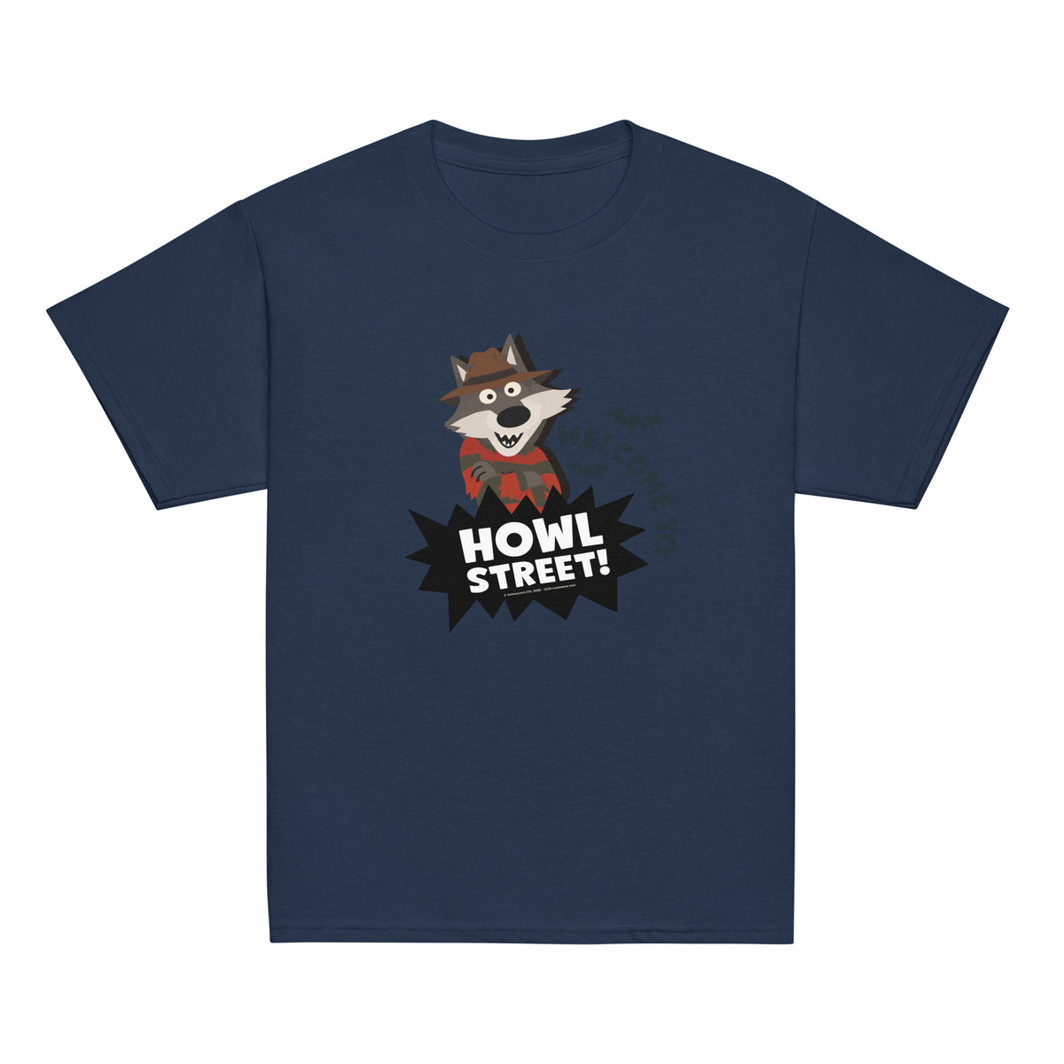 Masha and the Bear Friends Howl Street! Youth classic tee Navy T-SHIRT