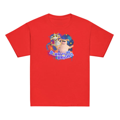 Masha and the Bear Friends Born To Be Bright! Youth classic tee Red T-SHIRT