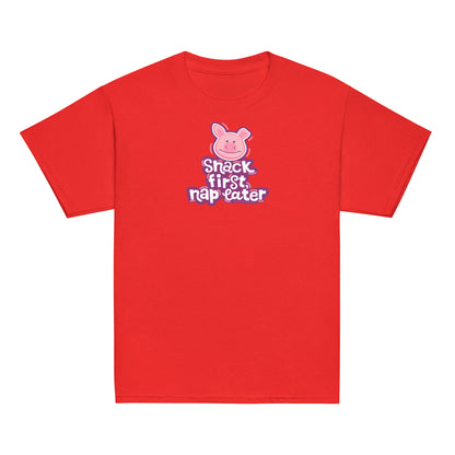 Masha and the Bear Friends Snack First Youth classic tee Red T-SHIRT