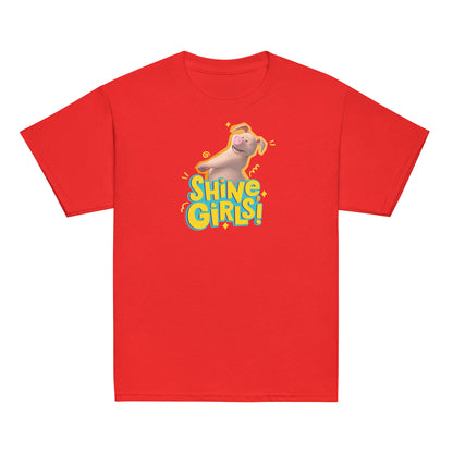 Masha and the Bear Friends Shine Girls! Youth classic tee Red T-SHIRT