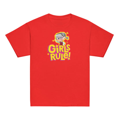 Masha and the Bear Friends Girls Rule! Youth classic tee Red T-SHIRT