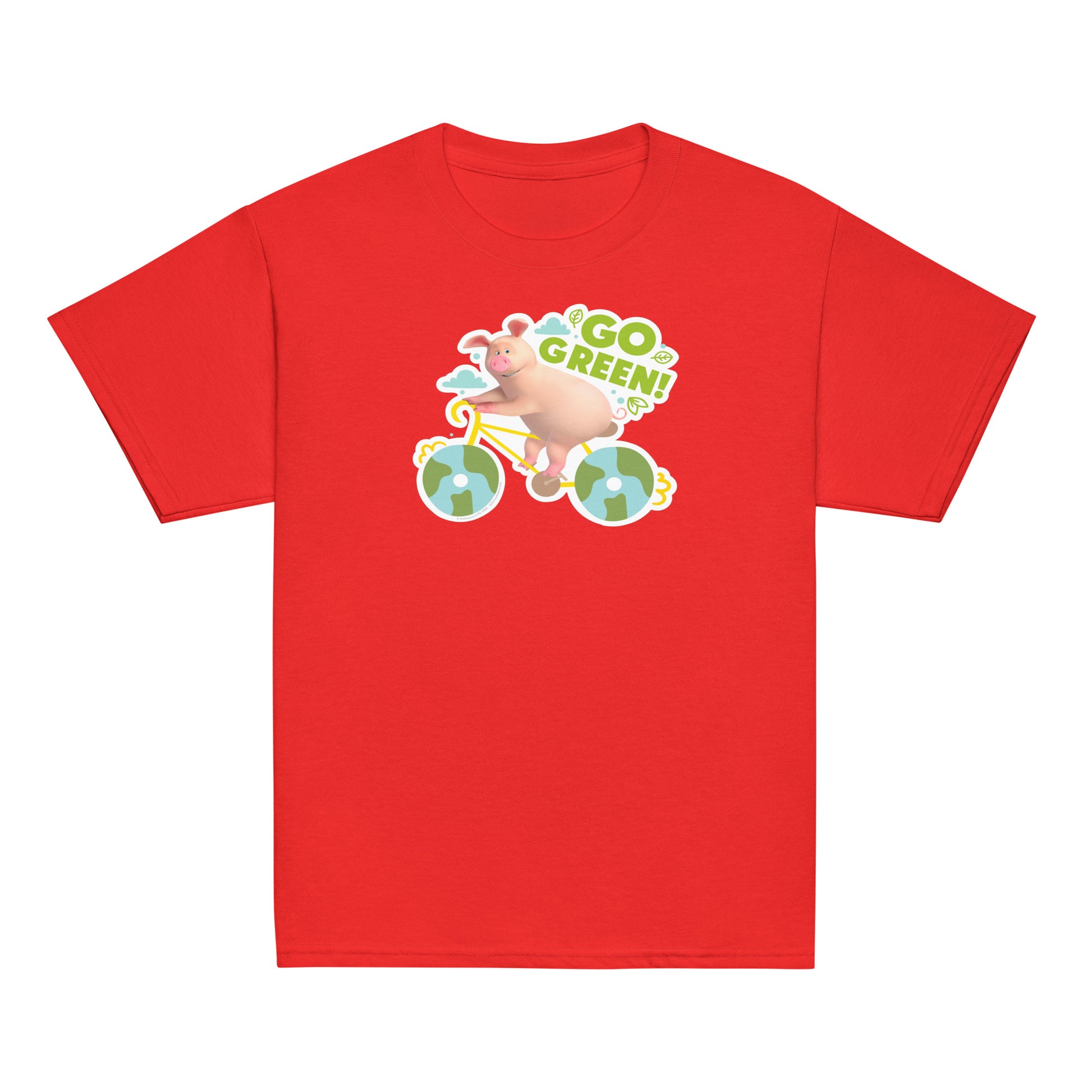 Masha and the Bear Friends Go Green! Youth classic tee Red T-SHIRT