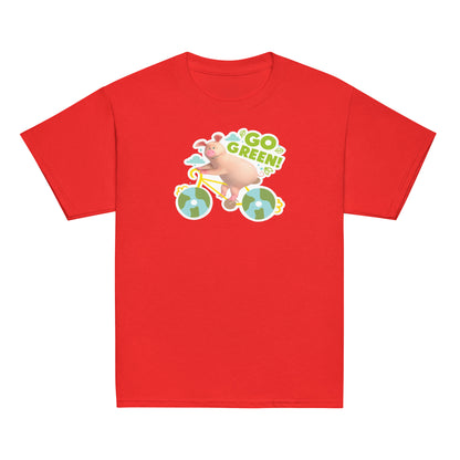 Masha and the Bear Friends Go Green! Youth classic tee Red T-SHIRT