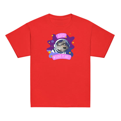 Masha and the Bear Friends Wrong Planet Youth classic tee Red T-SHIRT