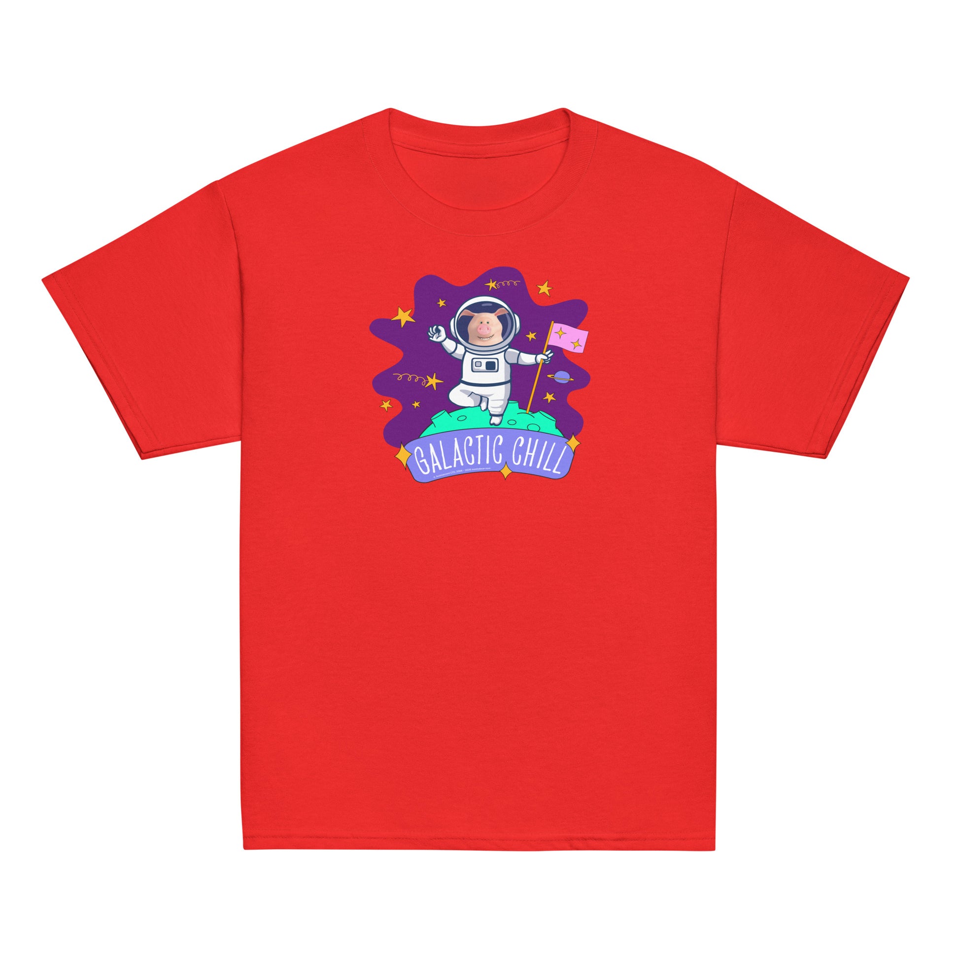 Masha and the Bear Friends Galactic Chill Youth classic tee Red T-SHIRT