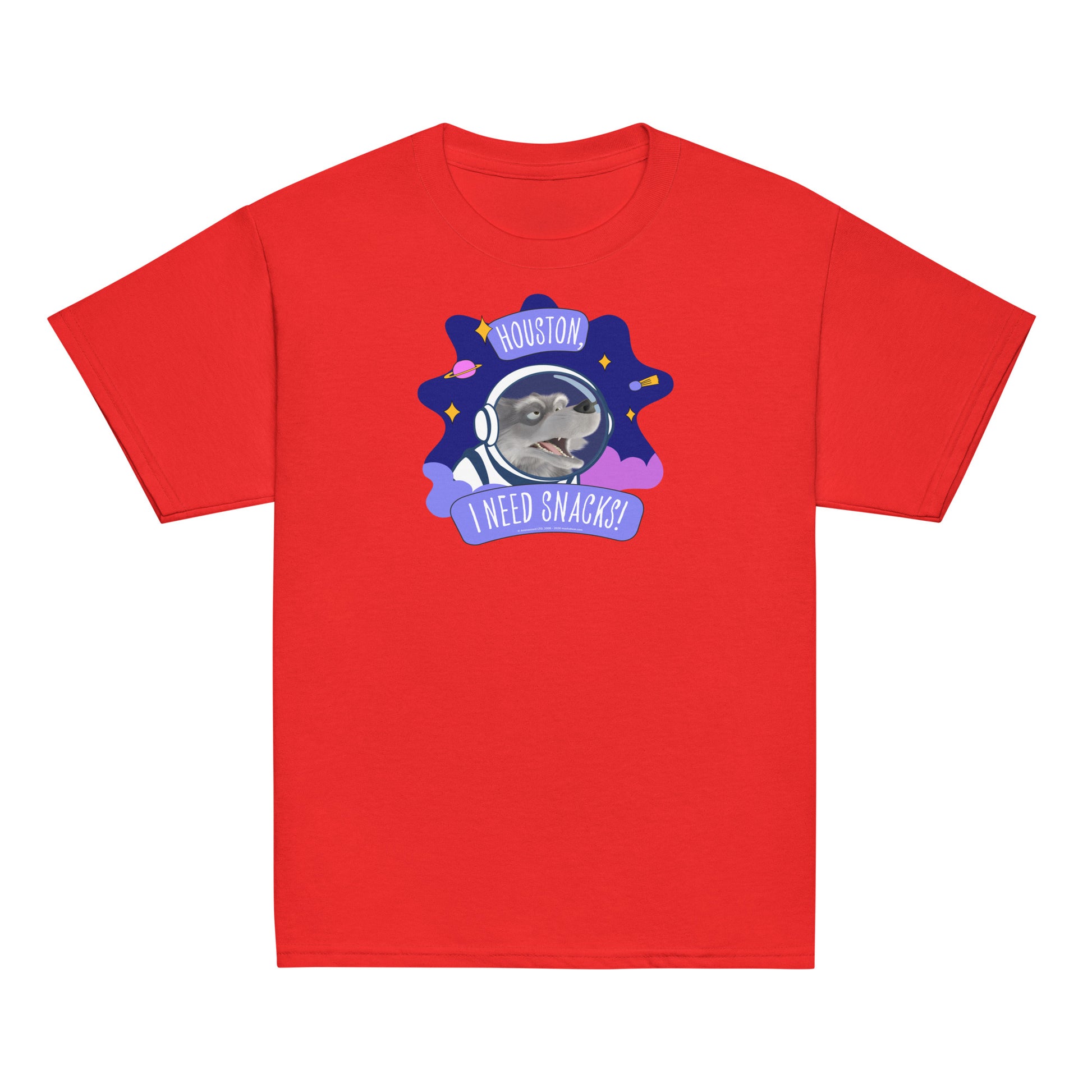 Masha and the Bear Friends I Need Snacks! Youth classic tee Red T-SHIRT