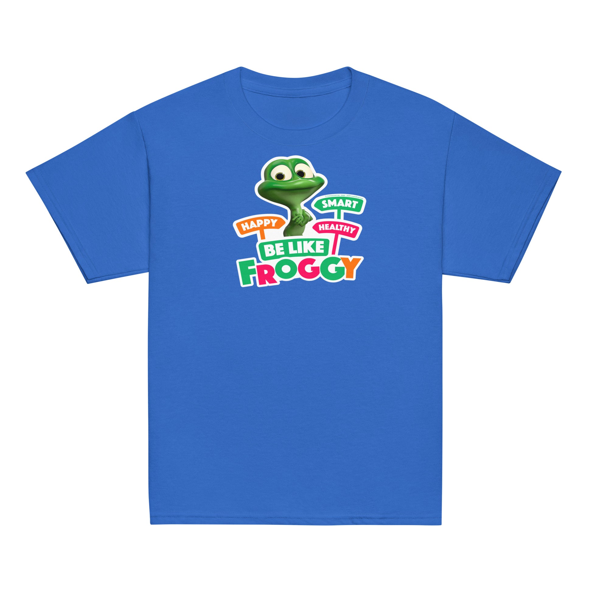 Masha and the Bear Friends Be Like Froggy Youth classic tee Royal T-SHIRT