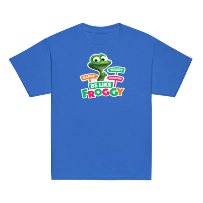 Masha and the Bear Friends Be Like Froggy Youth classic tee Royal T-SHIRT