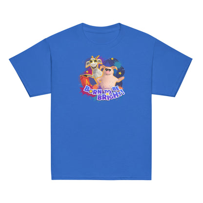 Masha and the Bear Friends Born To Be Bright! Youth classic tee Royal T-SHIRT