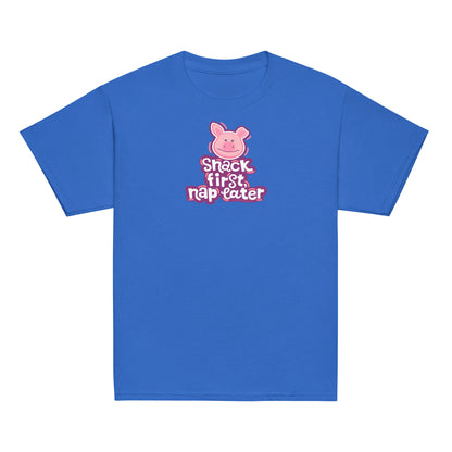 Masha and the Bear Friends Snack First Youth classic tee Royal T-SHIRT