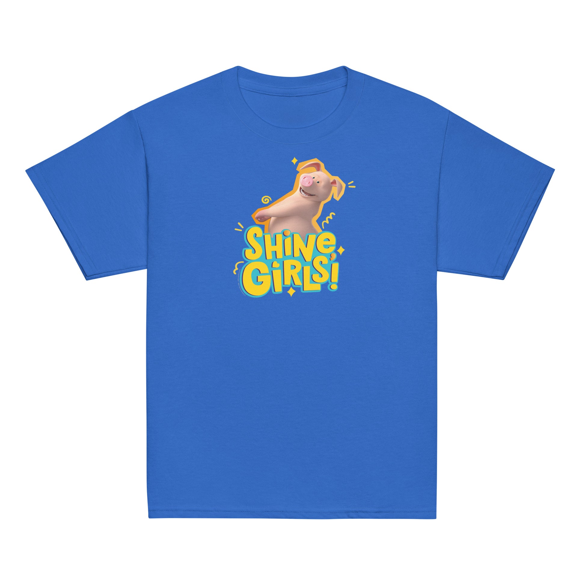 Masha and the Bear Friends Shine Girls! Youth classic tee Royal T-SHIRT