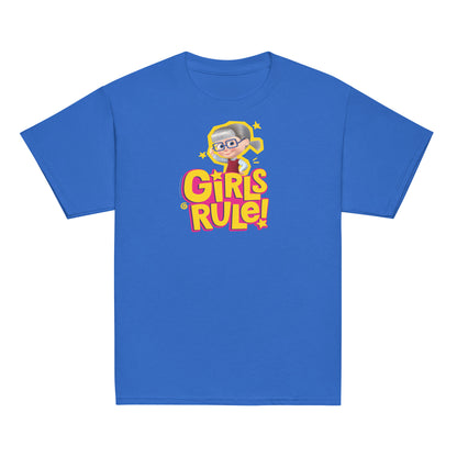 Masha and the Bear Friends Girls Rule! Youth classic tee Royal T-SHIRT