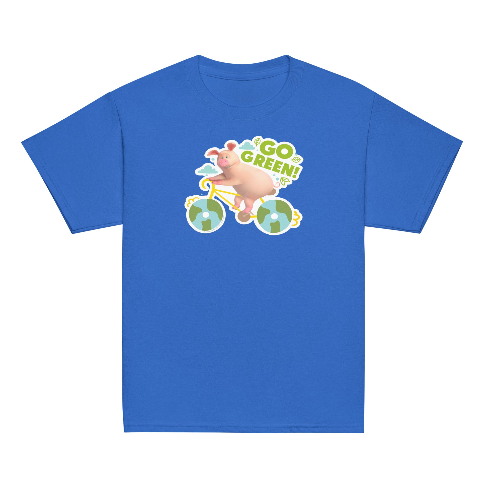 Masha and the Bear Friends Go Green! Youth classic tee Royal T-SHIRT