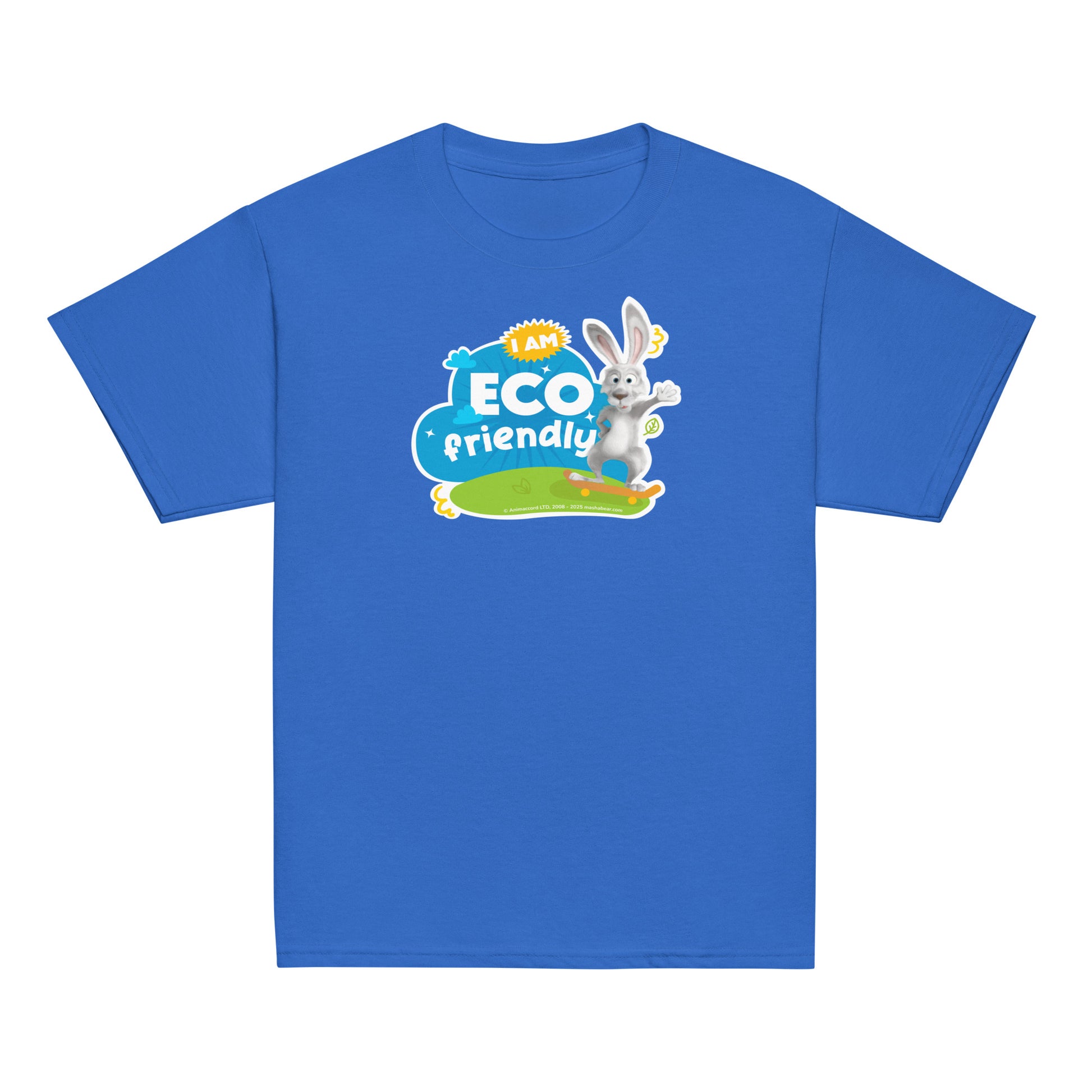 Masha and the Bear Friends Eco Friendly Youth classic tee Royal T-SHIRT