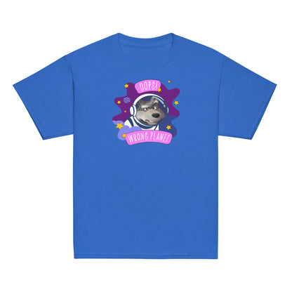 Masha and the Bear Friends Wrong Planet Youth classic tee Royal T-SHIRT