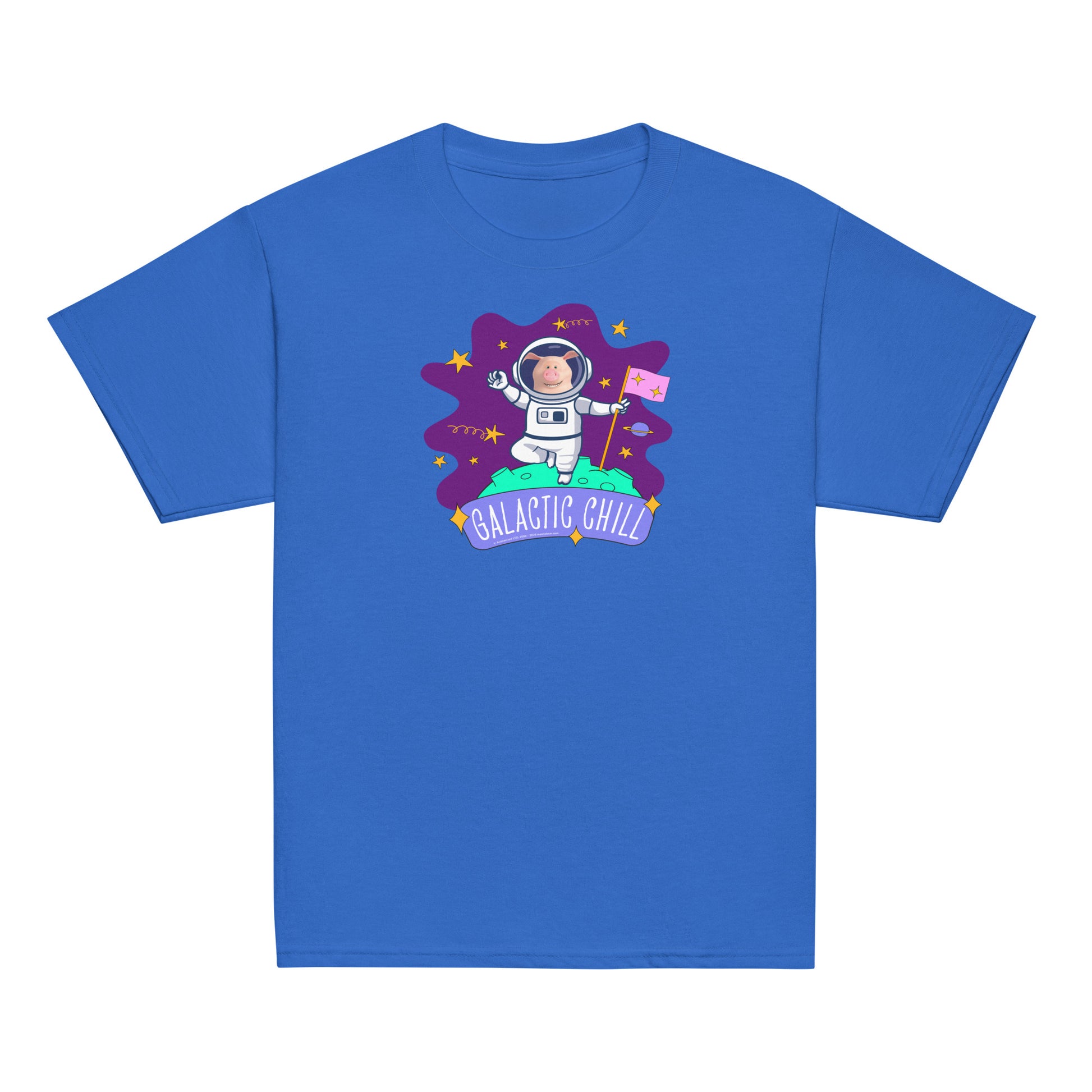 Masha and the Bear Friends Galactic Chill Youth classic tee Royal T-SHIRT