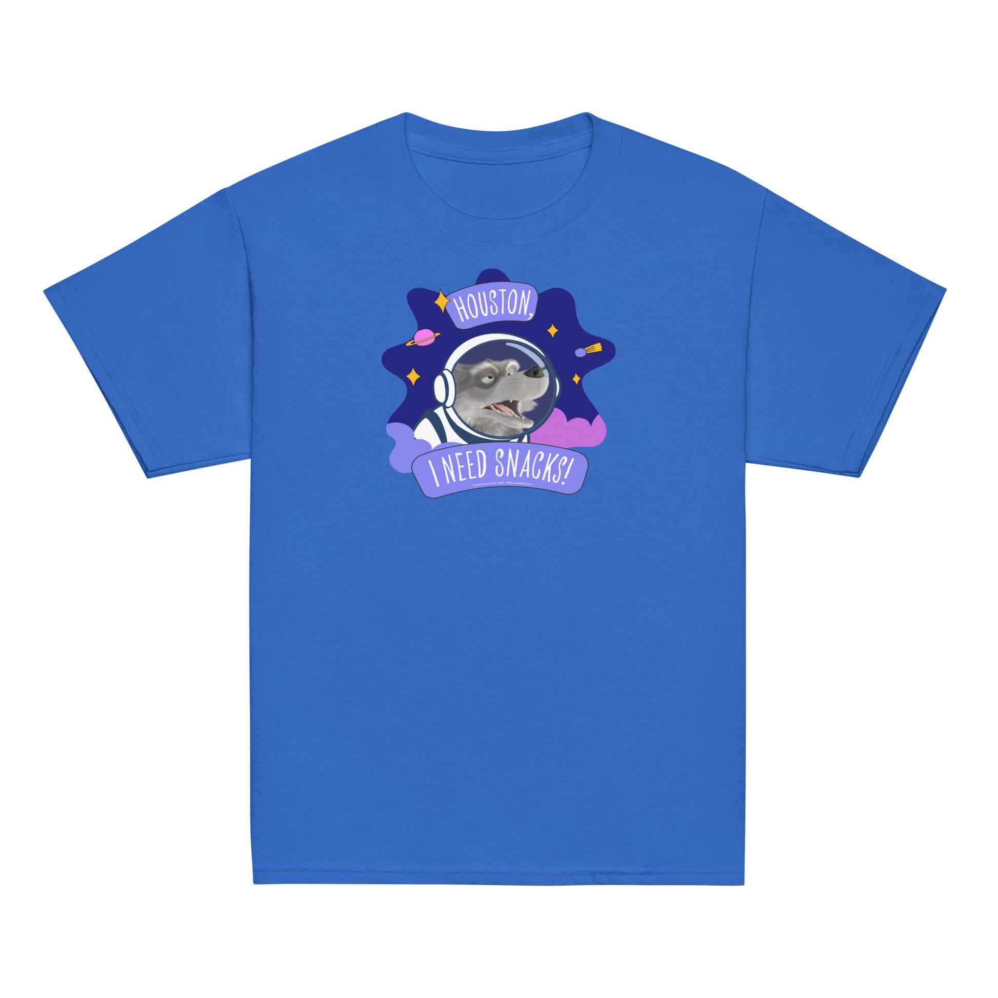 Masha and the Bear Friends I Need Snacks! Youth classic tee Royal T-SHIRT