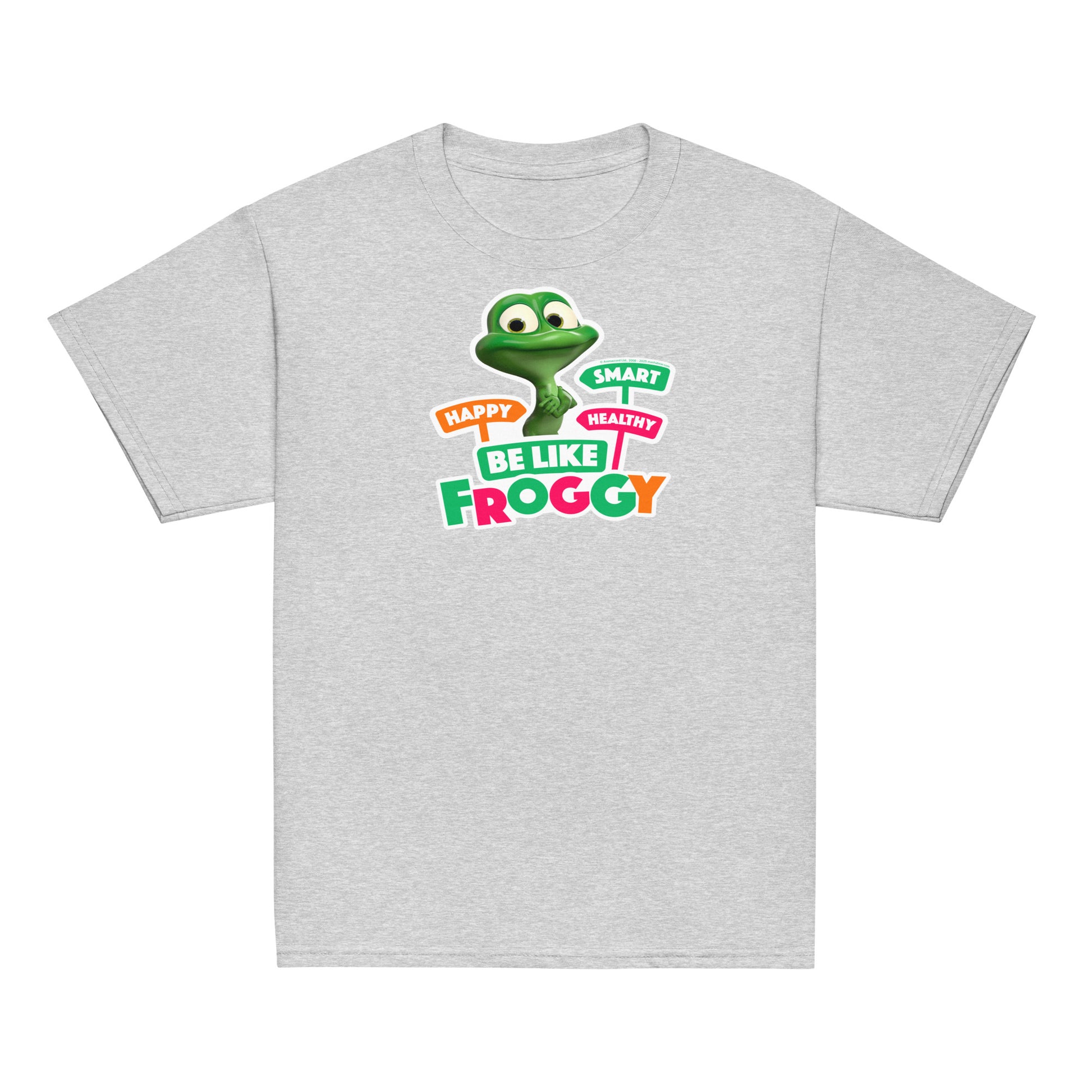 Masha and the Bear Friends Be Like Froggy Youth classic tee Sport Grey T-SHIRT