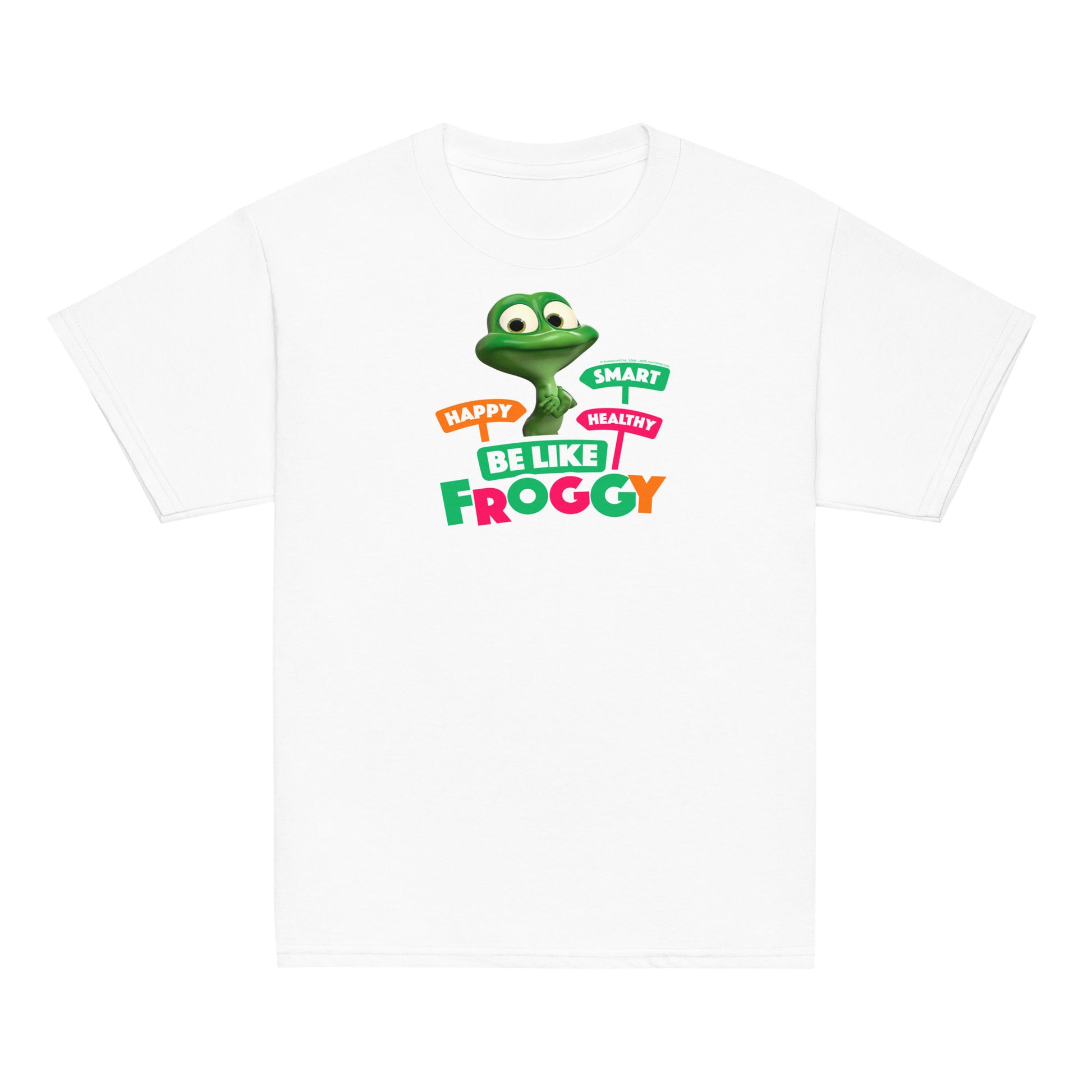 Masha and the Bear Friends Be Like Froggy Youth classic tee White T-SHIRT