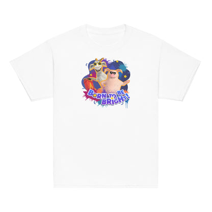Masha and the Bear Friends Born To Be Bright! Youth classic tee White T-SHIRT