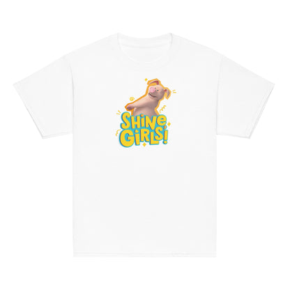 Masha and the Bear Friends Shine Girls! Youth classic tee White T-SHIRT