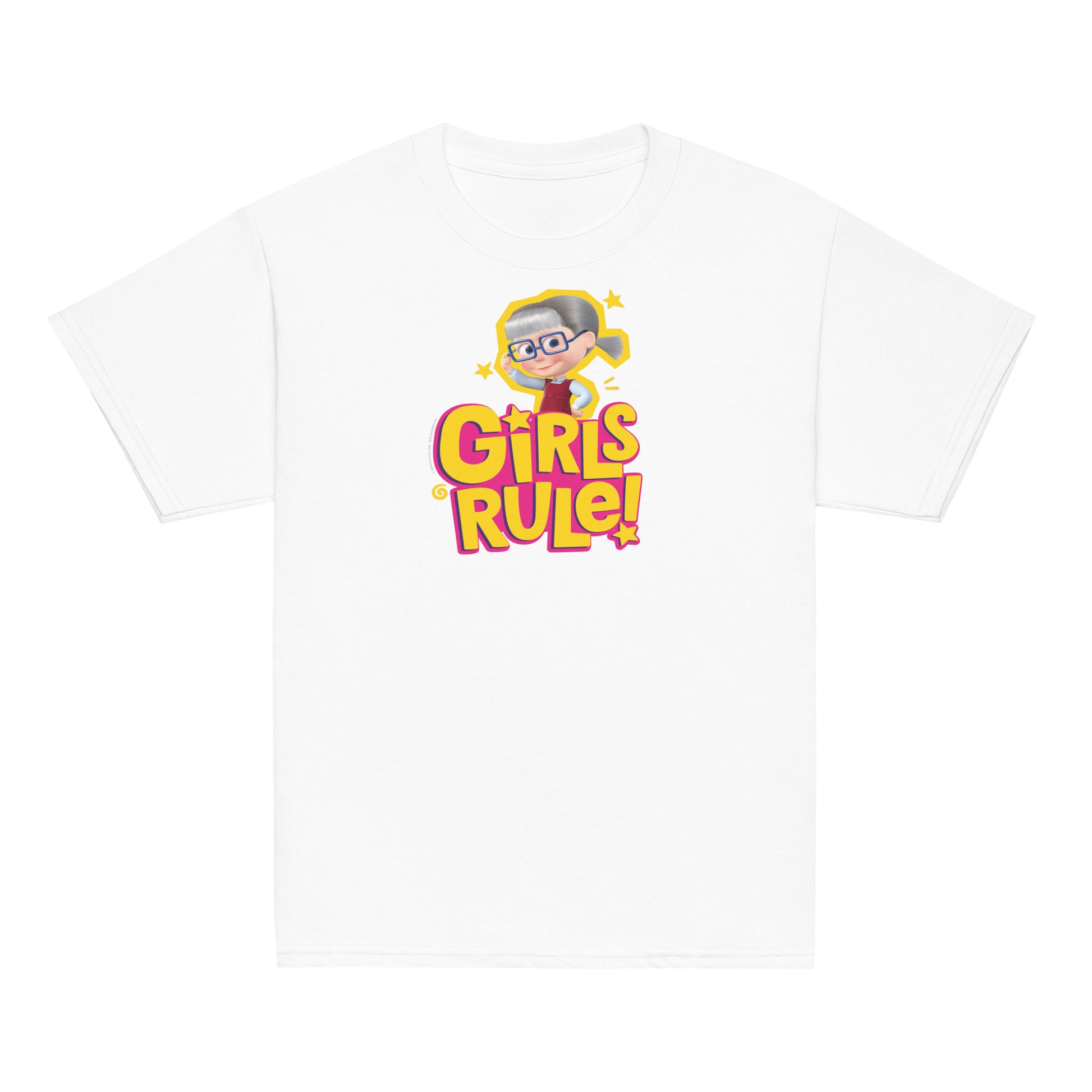 Masha and the Bear Friends Girls Rule! Youth classic tee White T-SHIRT