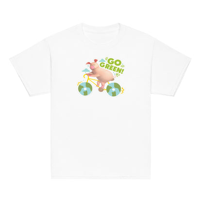 Masha and the Bear Friends Go Green! Youth classic tee White T-SHIRT