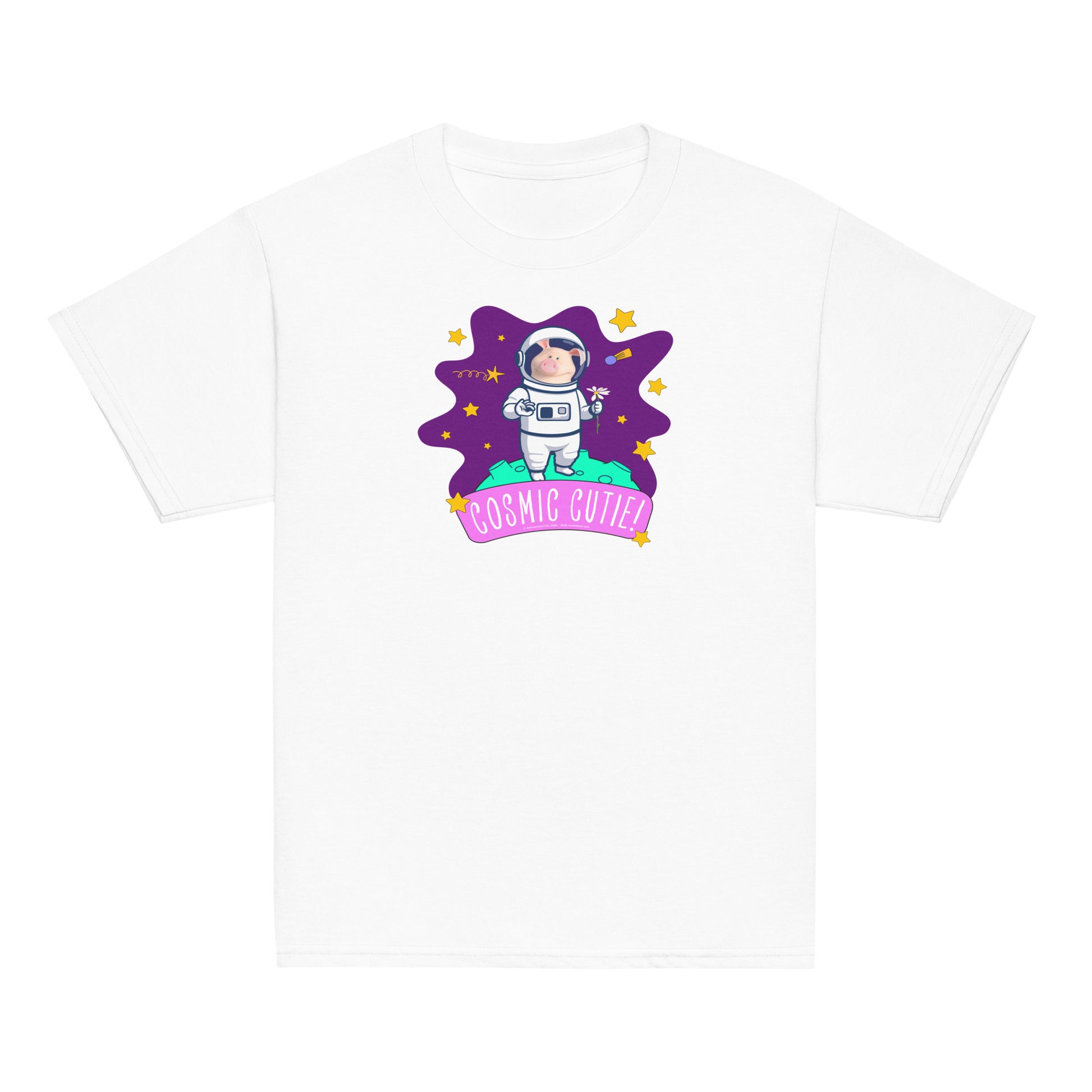 Masha and the Bear Friends Cosmic Cutie! Youth classic tee White T-SHIRT